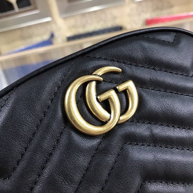 Gucci腰包 476434 GUCCI古馳GG Marmont系列 DSVRT 女士腰包  gqy2563